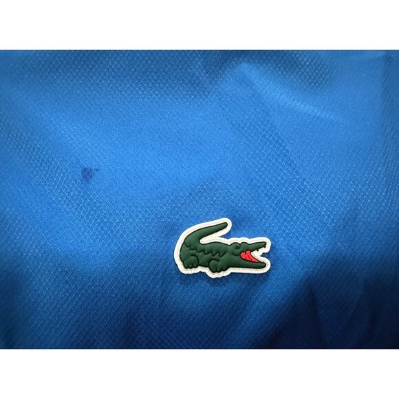 Lacoste Sport Zip Up Jacket Logo Color Blue orange  Size 3XL NWT MSPR 240 - Picture 2 of 9